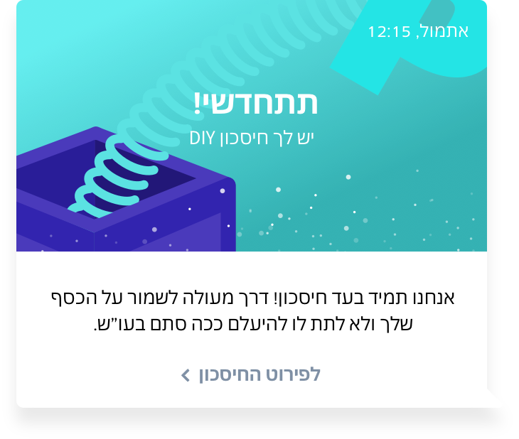 חיסכון DIY